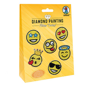 URSUS® Diamond Painting Sticker-Set Smileys mehrfarbig von URSUS®