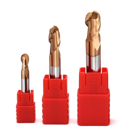 Fräser, Legierungsbeschichtung, Wolframstahl, Werkzeug, CNC-Bearbeitung, HRC55-Kugelkopffräser, Oberfräser, Maschinen-Schaftfräser (R1,5 x 6C x 4D x 50L/HRC55-5 STÜCK) von URTYP
