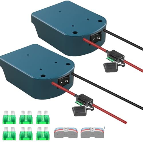 2 Pack für Makita 18V Akku Power Wheel Adapter, Power Wheels Akku Converter Kit mit Sicherungen & Drahtklemmen, 14AWG Draht, Power Connector für DIY Rc Auto Spielzeug, Robotik, Rc Truck 2 Pack für Makita 18V Akku Power Wheel Adapter, Power Wheels Akku Converter Kit mit Sicherungen & Drahtklemmen, 14AWG Draht, Power Connector für DIY Rc Auto Spielzeug, Robotik, Rc Truck von URUN
