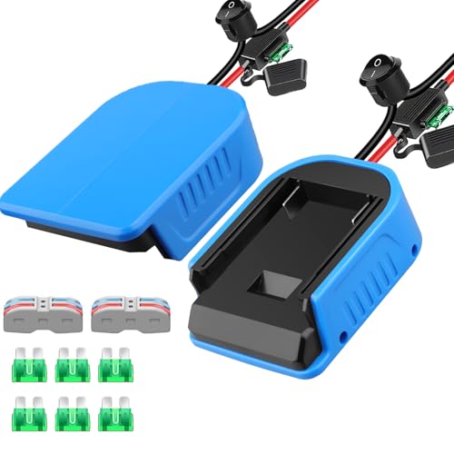 2 Packungen Power Wheel Adapter für Bosch GBA 18V Akku Power Wheels Akku Konverter mit Sicherungen & Drahtklemmen, 14AWG Draht, Stromanschluss für DIY Rc Auto Spielzeug, Robotik und Rc Truck 2 Packungen Power Wheel Adapter für Bosch GBA 18V Akku Power Wheels Akku Konverter mit Sicherungen & Drahtklemmen, 14AWG Draht, Stromanschluss für DIY Rc Auto Spielzeug, Robotik und Rc Truck von URUN