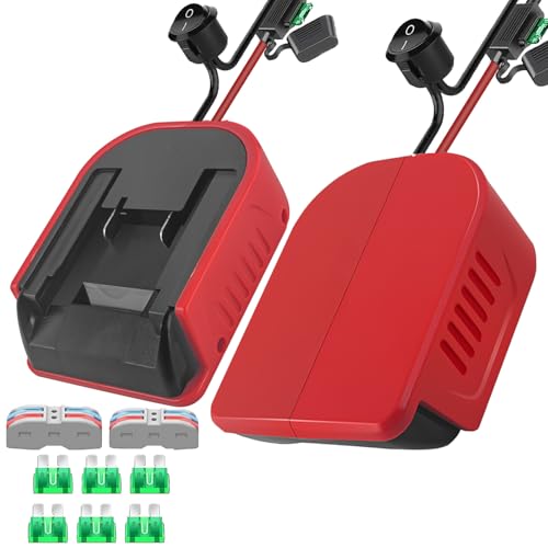 2 Packungen Power Wheel Adapter für EINhell 18V Akku Power Wheels Akku Konverter mit Sicherungen & Drahtklemmen, 14AWG Draht, Stromanschluss für DIY Rc Auto Spielzeug, Robotik und Rc Truck 2 Packungen Power Wheel Adapter für EINhell 18V Akku Power Wheels Akku Konverter mit Sicherungen & Drahtklemmen, 14AWG Draht, Stromanschluss für DIY Rc Auto Spielzeug, Robotik und Rc Truck von URUN