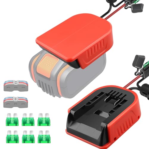 2 Packungen Power Wheel Adapter für Worx 18V/20V Akku Power Wheels Akku Konverter mit Sicherungen & Drahtklemmen, 14AWG Draht, Stromanschluss für DIY Rc Auto Spielzeug, Robotik und Rc Truck 2 Packungen Power Wheel Adapter für Worx 18V/20V Akku Power Wheels Akku Konverter mit Sicherungen & Drahtklemmen, 14AWG Draht, Stromanschluss für DIY Rc Auto Spielzeug, Robotik und Rc Truck von URUN