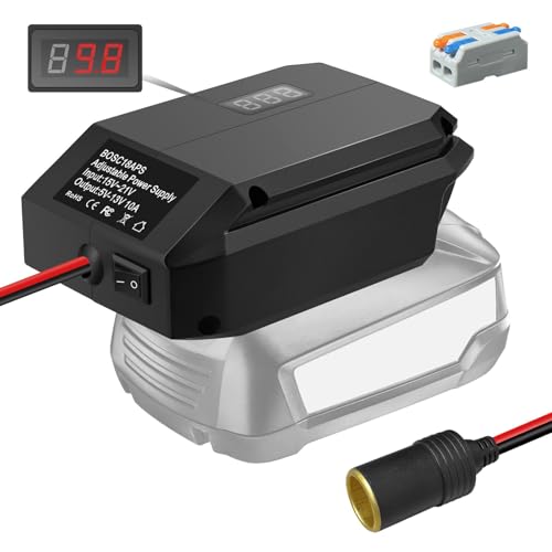 Step Down Konverter für Bosch PBA 18V zu 12V, Stromanschluss für Autogeräte, DIY Ladegerät Buck Converter Power Station, Zigarettenanzünder Adapter Buck Adapter für Autokühlschrank Step Down Konverter für Bosch PBA 18V zu 12V, Stromanschluss für Autogeräte, DIY Ladegerät Buck Converter Power Station, Zigarettenanzünder Adapter Buck Adapter für Autokühlschrank von URUN