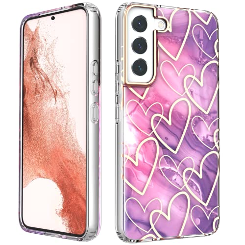 URZQOQ für Samsung S22 Hülle, Samsung Galaxy S22 Hülle Anti-Yellowing Stilvoll Schick, Galaxy S22 Schutzhülle Slim Fit Schlank Leicht, TPU Kratzfest Stoßfest Handyhülle für Samsung S22 6.1'' Lila URZQOQ für Samsung S22 Hülle, Samsung Galaxy S22 Hülle Anti-Yellowing Stilvoll Schick, Galaxy S22 Schutzhülle Slim Fit Schlank Leicht, TPU Kratzfest Stoßfest Handyhülle für Samsung S22 6.1'' Lila von URZQOQ