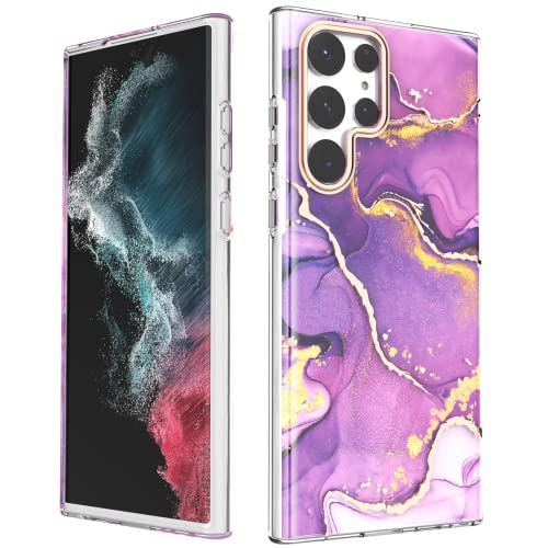 URZQOQ für Samsung S22 Ultra Hülle, Samsung Galaxy S22 Ultra Hülle Anti-Yellowing Stilvoll, Schutzhülle S22 Ultra Slim Fit Leicht TPU Kratzfest Stoßfest Handyhülle für Samsung S22 Ultra 6.8'' Lila URZQOQ für Samsung S22 Ultra Hülle, Samsung Galaxy S22 Ultra Hülle Anti-Yellowing Stilvoll, Schutzhülle S22 Ultra Slim Fit Leicht TPU Kratzfest Stoßfest Handyhülle für Samsung S22 Ultra 6.8'' Lila von URZQOQ