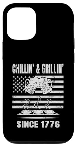 Chillin´ and Grillin´ Since 1776 Bier Grill USA Flage Hülle für iPhone 12/12 Pro Chillin´ and Grillin´ Since 1776 Bier Grill USA Flage Hülle für iPhone 12/12 Pro von US Independence Day co. Proud America