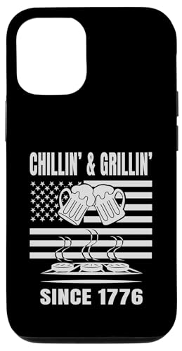 Chillin´ and Grillin´ Since 1776 Bier Grill USA Flage Hülle für iPhone 12/12 Pro Chillin´ and Grillin´ Since 1776 Bier Grill USA Flage Hülle für iPhone 12/12 Pro von US Independence Day co. Proud America
