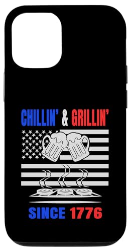 Chillin´ and Grillin´ Since 1776 Bier Grill USA Flage Hülle für iPhone 12/12 Pro Chillin´ and Grillin´ Since 1776 Bier Grill USA Flage Hülle für iPhone 12/12 Pro von US Independence Day co. Proud America