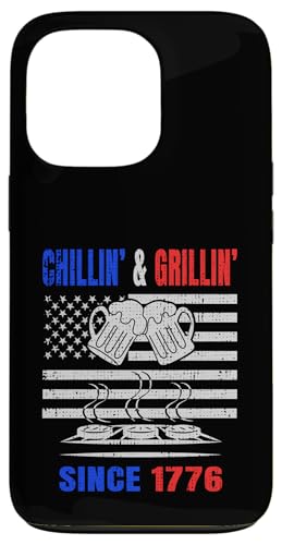 Chillin´ and Grillin´ Since 1776 Bier Grill USA Flage Hülle für iPhone 13 Pro Chillin´ and Grillin´ Since 1776 Bier Grill USA Flage Hülle für iPhone 13 Pro von US Independence Day co. Proud America