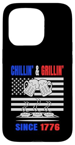 Chillin´ and Grillin´ Since 1776 Bier Grill USA Flage Hülle für iPhone 15 Pro Chillin´ and Grillin´ Since 1776 Bier Grill USA Flage Hülle für iPhone 15 Pro von US Independence Day co. Proud America