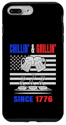 Chillin´ and Grillin´ Since 1776 Bier Grill USA Flage Hülle für iPhone 7 Plus/8 Plus Chillin´ and Grillin´ Since 1776 Bier Grill USA Flage Hülle für iPhone 7 Plus/8 Plus von US Independence Day co. Proud America