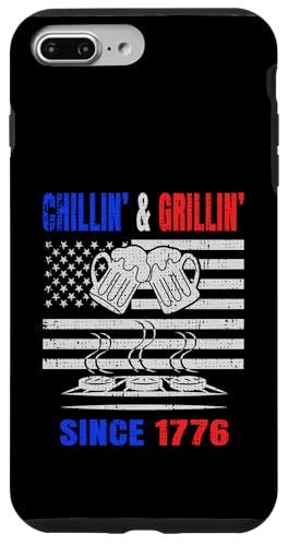 Chillin´ and Grillin´ Since 1776 Bier Grill USA Flage Hülle für iPhone 7 Plus/8 Plus Chillin´ and Grillin´ Since 1776 Bier Grill USA Flage Hülle für iPhone 7 Plus/8 Plus von US Independence Day co. Proud America
