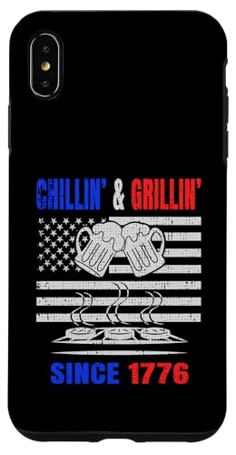Chillin´ and Grillin´ Since 1776 Bier Grill USA Flage Hülle für iPhone XS Max Chillin´ and Grillin´ Since 1776 Bier Grill USA Flage Hülle für iPhone XS Max von US Independence Day co. Proud America