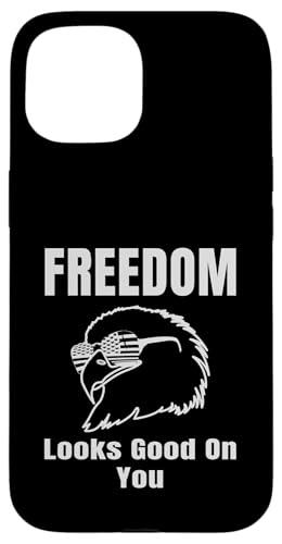 Freedom Looks Good On You American Eagle USA Flage Patriotic Hülle für iPhone 15 Freedom Looks Good On You American Eagle USA Flage Patriotic Hülle für iPhone 15 von US Independence Day co. Proud America