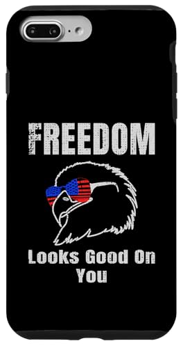Freedom Looks Good On You American Eagle USA Flage Patriotic Hülle für iPhone 7 Plus/8 Plus Freedom Looks Good On You American Eagle USA Flage Patriotic Hülle für iPhone 7 Plus/8 Plus von US Independence Day co. Proud America