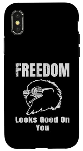 Freedom Looks Good On You American Eagle USA Flage Patriotic Hülle für iPhone X/XS Freedom Looks Good On You American Eagle USA Flage Patriotic Hülle für iPhone X/XS von US Independence Day co. Proud America