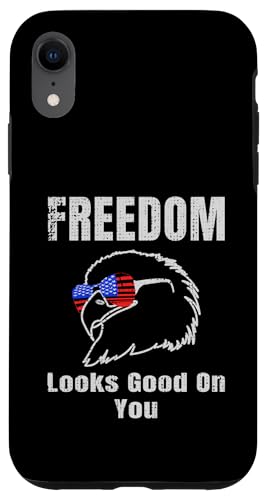 Freedom Looks Good On You American Eagle USA Flage Patriotic Hülle für iPhone XR Freedom Looks Good On You American Eagle USA Flage Patriotic Hülle für iPhone XR von US Independence Day co. Proud America