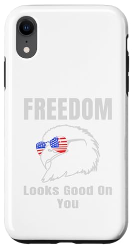 Freedom Looks Good On You American Eagle USA Flage Patriotic Hülle für iPhone XR von US Independence Day co. Proud America