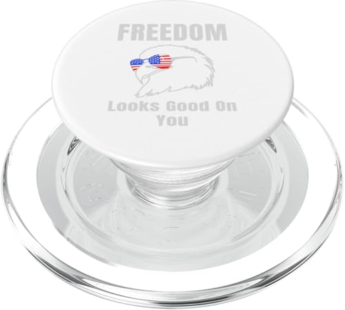 Freedom Looks Good On You American Eagle USA Flage Patriotic PopSockets PopGrip für MagSafe Freedom Looks Good On You American Eagle USA Flage Patriotic PopSockets PopGrip für MagSafe von US Independence Day co. Proud America
