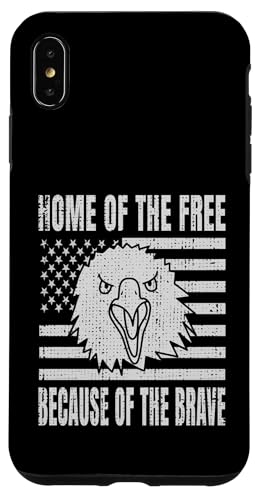 Home Of The Free Because Of The Brave Eagle USA Flage Hülle für iPhone XS Max von US Independence Day co. Proud America