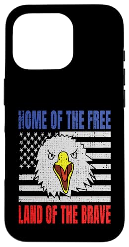 Home Of The Free Land Of The Brave Eagle USA Flage Hülle für iPhone 16 Pro Home Of The Free Land Of The Brave Eagle USA Flage Hülle für iPhone 16 Pro von US Independence Day co. Proud America
