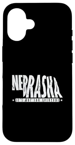 Es ist nicht jedermanns Sache Nebraskas Wilder Westen Hülle für iPhone 16 von US States United States USA Country America World