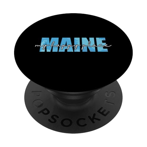 Maine, mein glücklicher Ort PopSockets Klebender PopGrip Maine, mein glücklicher Ort PopSockets Klebender PopGrip von US States United States USA Country America World