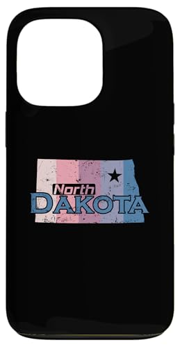 North Dakota USA Staatskarte Hülle für iPhone 13 Pro von US States United States USA Country America World
