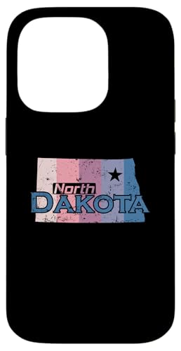 North Dakota USA Staatskarte Hülle für iPhone 14 Pro von US States United States USA Country America World