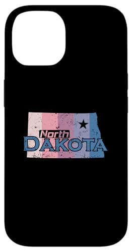 North Dakota USA Staatskarte Hülle für iPhone 14 North Dakota USA Staatskarte Hülle für iPhone 14 von US States United States USA Country America World
