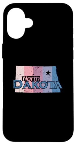 North Dakota USA Staatskarte Hülle für iPhone 16 Plus North Dakota USA Staatskarte Hülle für iPhone 16 Plus von US States United States USA Country America World
