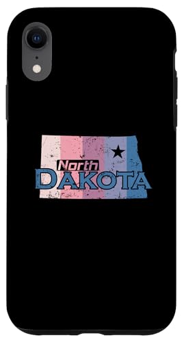 North Dakota USA Staatskarte Hülle für iPhone XR von US States United States USA Country America World