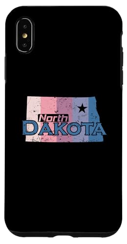 North Dakota USA Staatskarte Hülle für iPhone XS Max von US States United States USA Country America World