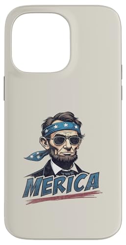 Abraham Lincoln 4. Juli Merica Hülle für iPhone 14 Pro Max Abraham Lincoln 4. Juli Merica Hülle für iPhone 14 Pro Max von USA Funny apparel for the holidays