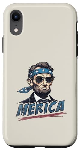 Abraham Lincoln 4. Juli Merica Hülle für iPhone XR von USA Funny apparel for the holidays