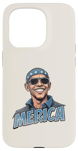 Barack Obama 4. Juli Merica Hülle für iPhone 15 Pro von USA Funny apparel for the holidays