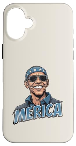 Barack Obama 4. Juli Merica Hülle für iPhone 16 Plus von USA Funny apparel for the holidays