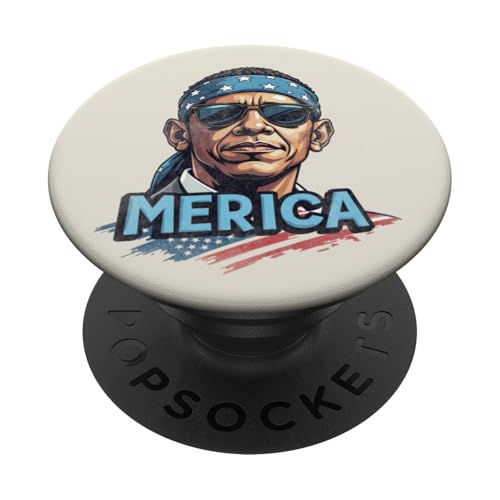 Barack Obama 4. Juli Merica PopSockets Klebender PopGrip von USA Funny apparel for the holidays