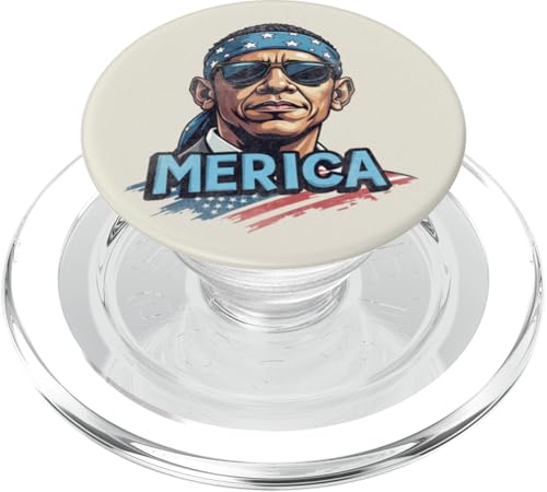 Barack Obama 4. Juli Merica PopSockets PopGrip für MagSafe Barack Obama 4. Juli Merica PopSockets PopGrip für MagSafe von USA Funny apparel for the holidays