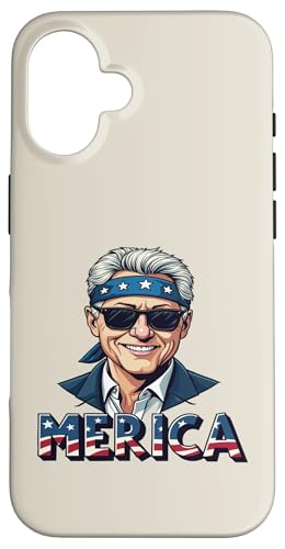 Bill Clinton 4. Juli Merica Hülle für iPhone 16 von USA Funny apparel for the holidays