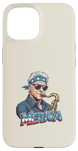 Bill Clinton Playing the Saxophon, 4. Juli Merica Hülle für iPhone 15 Bill Clinton Playing the Saxophon, 4. Juli Merica Hülle für iPhone 15 von USA Funny apparel for the holidays