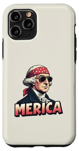 George Washington 4. Juli Merica Hülle für iPhone 11 Pro von USA Funny apparel for the holidays