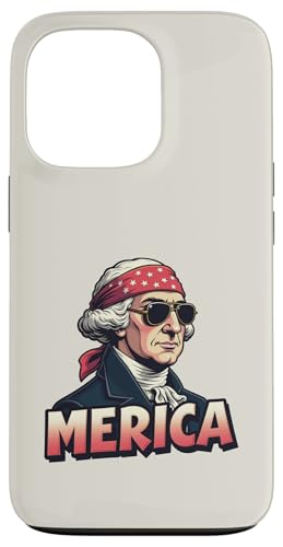 George Washington 4. Juli Merica Hülle für iPhone 13 Pro von USA Funny apparel for the holidays