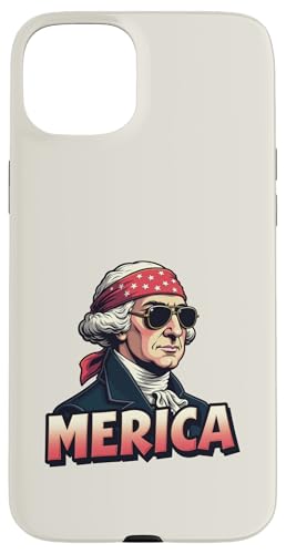 George Washington 4. Juli Merica Hülle für iPhone 15 Plus George Washington 4. Juli Merica Hülle für iPhone 15 Plus von USA Funny apparel for the holidays