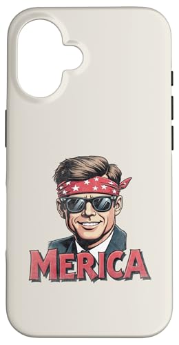 John F. Kennedy 4. Juli Merica Hülle für iPhone 16 von USA Funny apparel for the holidays