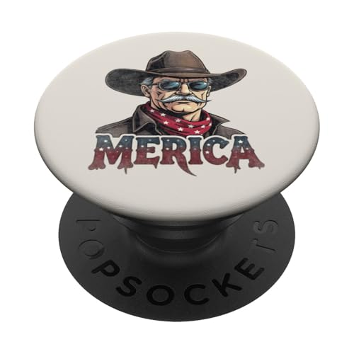 Theodore Roosevelt 4. Juli Merica PopSockets Klebender PopGrip von USA Funny apparel for the holidays