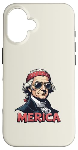 Thomas Jefferson 4. Juli Merica Hülle für iPhone 16 Thomas Jefferson 4. Juli Merica Hülle für iPhone 16 von USA Funny apparel for the holidays
