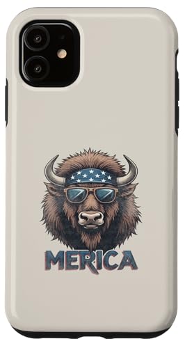 Vintage American Bison 4. Juli Merica Hülle für iPhone 11 Vintage American Bison 4. Juli Merica Hülle für iPhone 11 von USA Funny apparel for the holidays