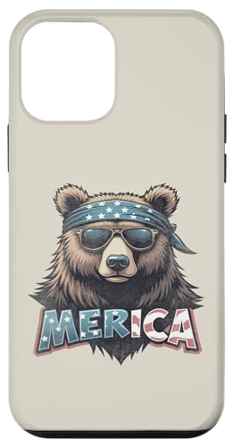 Vintage Grizzlybär 4. Juli Merica Hülle für iPhone 12 mini Vintage Grizzlybär 4. Juli Merica Hülle für iPhone 12 mini von USA Funny apparel for the holidays