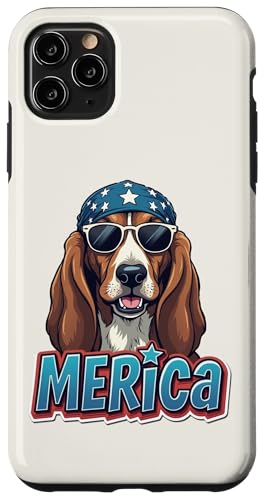 Vintage Basset Hound 4. Juli Merica Hülle für iPhone 11 Pro Max Vintage Basset Hound 4. Juli Merica Hülle für iPhone 11 Pro Max von USA Funny dog apparel for the holidays